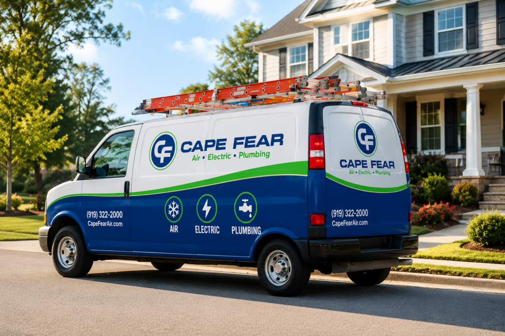 raleigh home services van